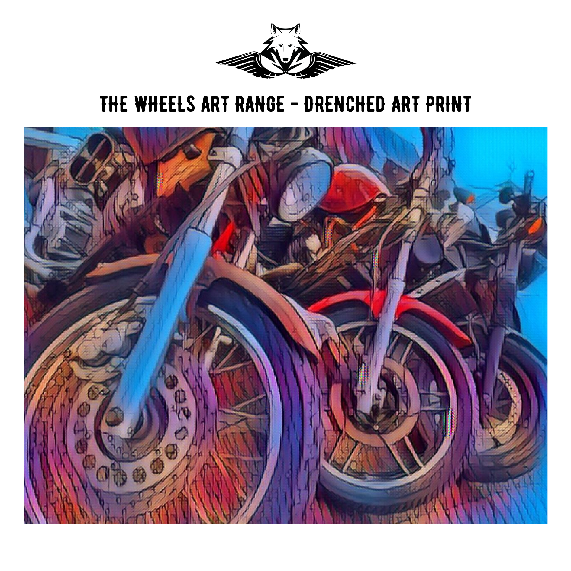 The Wheels Art Range - Drenched Art Print