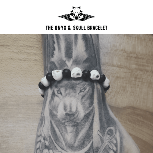 Jade skull heads bracelet