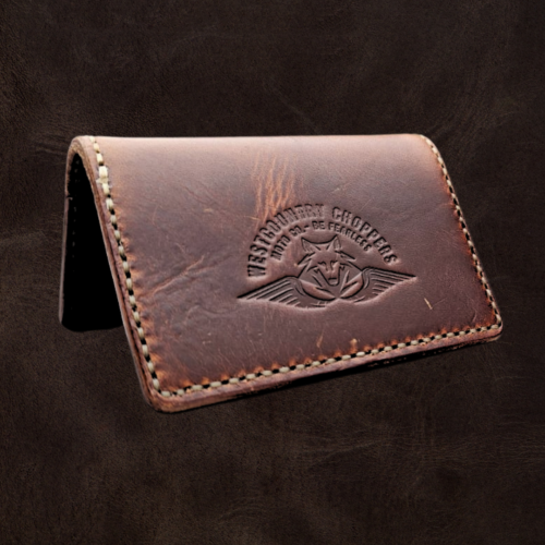 Distressed Brown Italian Personalised Leather Wallet