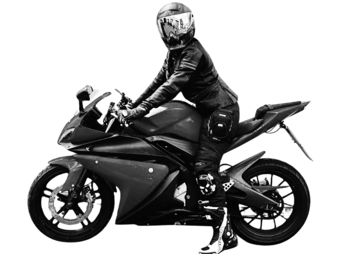picture of a biker